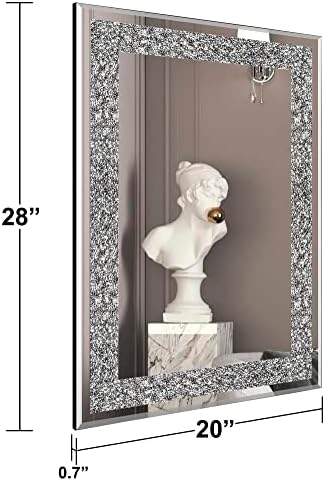 Rectangular Crystal Crush Diamond Mirror - Image 4