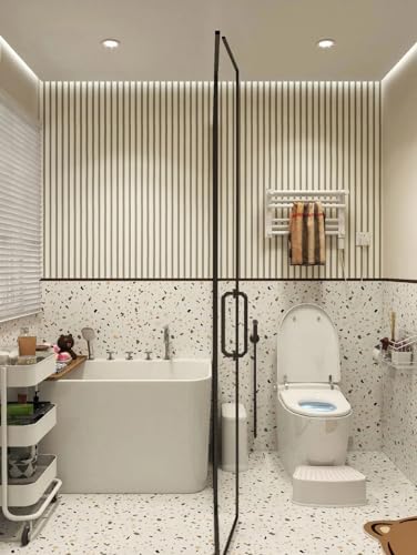 myforHD Wallpaper Peel and Stick Wood Grating Stripe Self-Adhesive Wallpaper - Image 6