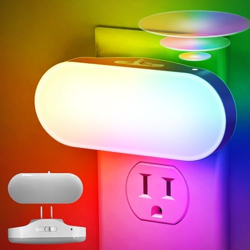 DORESshop RGB 120V Night Lights Plug into Wall, Led Night Light, Light Sensor by DORESshop