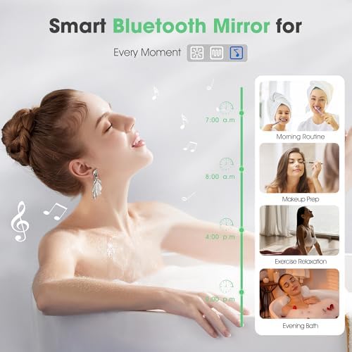 S·BAGNO 40" x 28" LED Bathroom Mirror - Image 3
