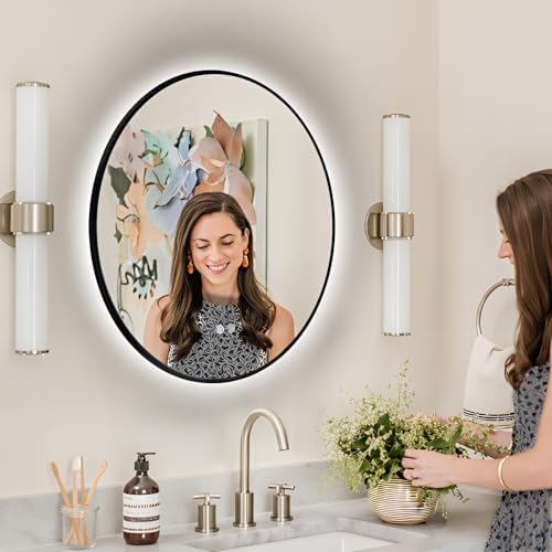 Niccy 28" Round LED Bathroom Backlit Mirror - Image 4
