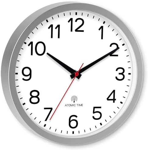 AKCISOT 10 Inch Wall Clock, Silent Battery Operated Analog Clock - Image 2
