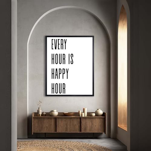 InkFlow Posters Every Hour Happy Hour Canvas Poster - Image 4
