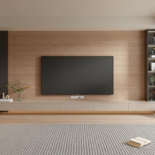 Yutianli Acoustical Wood Wall Panels Peel and Stick 17-Piece 14.2" X 9.5" Faux - Image 5