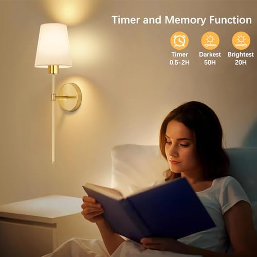TISLYCO Battery Operated Wall Sconces Set of 2, 12 RGB Colors & 3 Color - Image 6