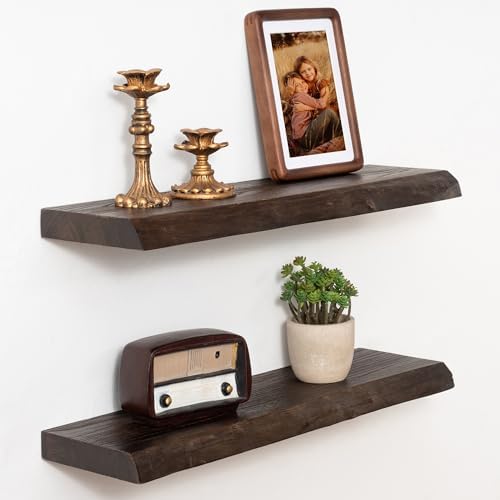 Marsmiles 24in Wood Floating Shelves by Marsmiles