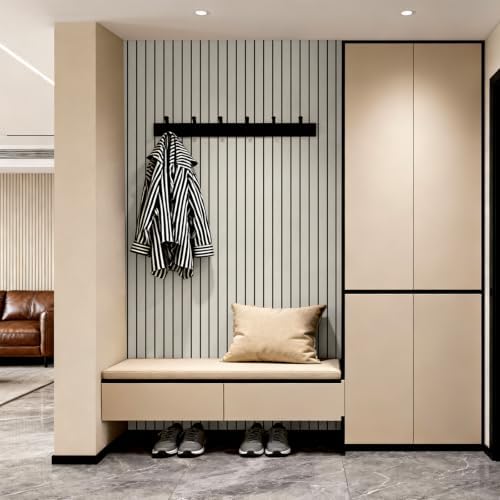 3D Wall Panel Peel and Stick, 15.7 x 118 in, Light Beige - Image 5