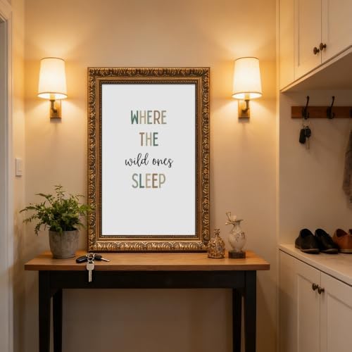 Framed Where the Wild Ones Sleep Poster Canvas Print Art Boho Wall Decor - Image 5