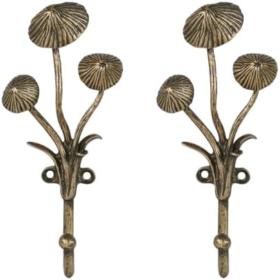 SOFFEE DESIGN 2pcs Metal Gold Coat Hooks by SOFFEEDESIGN