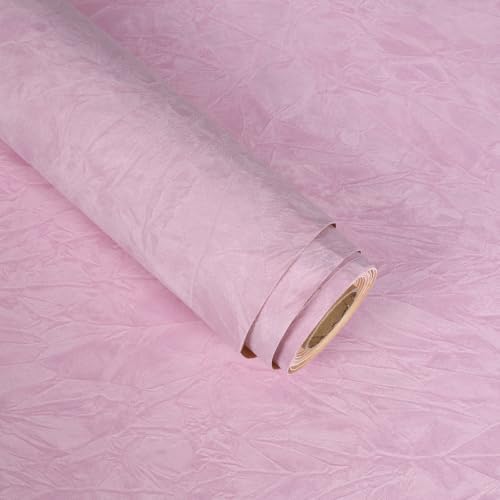 VaryStyle Pink Velvet Fabric Wallpaper Self Adhesive Velvet Flocking Liner by VaryStyle