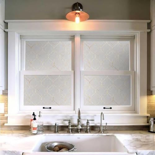 18"x118" Ivory Glittery Mosaic Modern Geometric Peel and Stick Wallpaper - Image 4