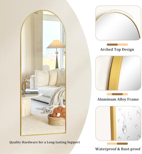 Arched Full Length Floor Mirror - Image 5