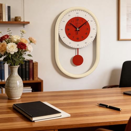 Modern Pendulum Wall Clock for Living Room Kitchen Bedroom Farmhouse Decor - Image 6