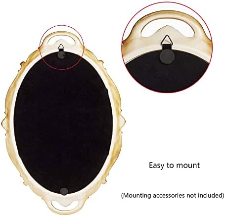 Eaoundm 14.5 x 10 inchs Oval Hanging Mirror - Image 7