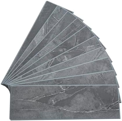 Palisade 22.8 in. x 7.31 in. Vinyl Wall Tiles in Cracked Slate by PalisadeWallTilesandPlanks