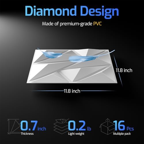 3D Wall Panels White 16 Pack - Image 3