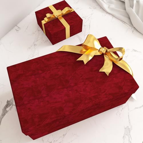 Decotalk Self Adhesive Velvet Wallpaper Red Velvet Peel and Stick Wallpaper - Image 4