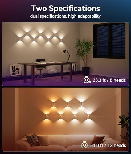 Smart Wall Lights, RGB Wall Sconces - Image 4