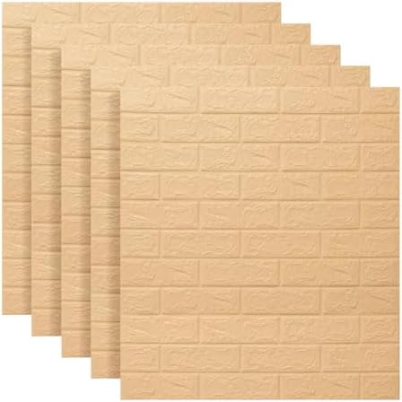 Queenbox 13.8x11.8in 30pcs Faux Brick Wall Panels Peel and Stick, Stone Texture by Queenbox