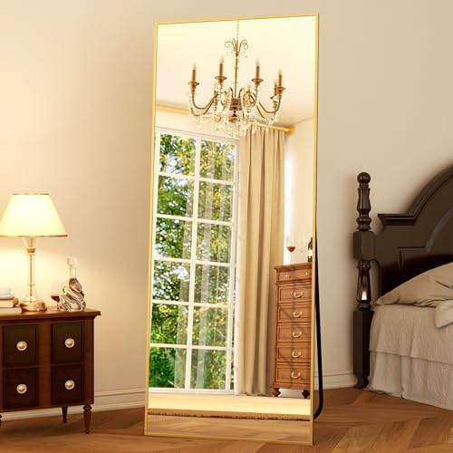 GLSLAND 64"x21" Full Length Mirror, Full Body Mirror by GLSLAND