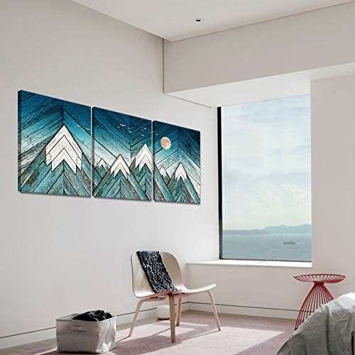 blue Abstract Canvas art Prints Wall Art Paintings - Image 6