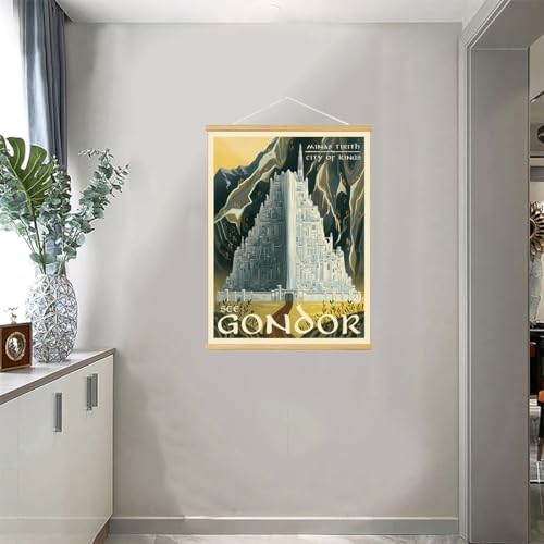 Middle Earth Landscape Wall Art Prints Canvas PaintingFantasy Posters, Wall - Image 3