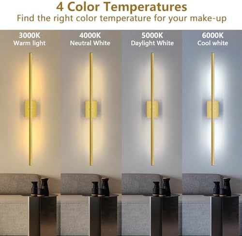 Battery Operated Wall Sconce, 10000mAh 4CCT Dimmable - Image 3