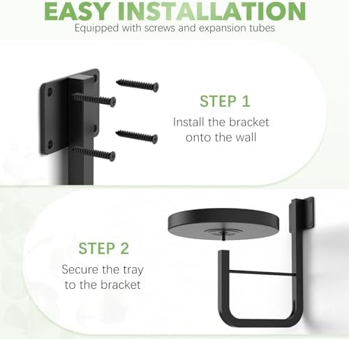2 Pack Wall Plant Holder for Hanging Planters Indoor Outdoor Black - Image 6