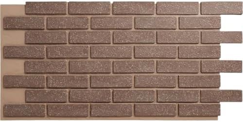 EverStone Traditional Faux Brick Panel, Wheatstone Color by EkenaMillwork