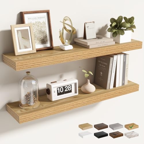 Acovy 30 Inch Floating Shelves for Wall 2 Pack, Wall Mounted Floating Shelf by Acovy