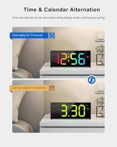 Large Digital Wall Clock 12", Digital Clock - Image 4