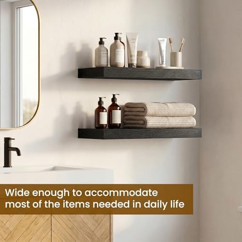 Dreamland Black Floating Shelves, Wall Mounted Shelves - Image 4