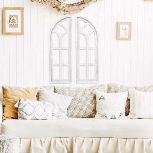 Set of 2 Cathedral Arch Window Frame Wall Decor - Image 6