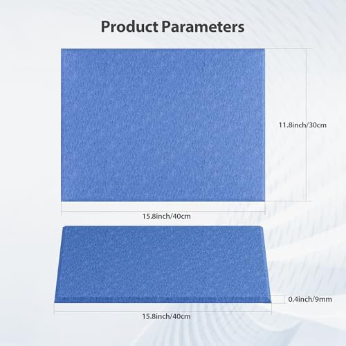 12 Pack Rectangle Acoustic Panels Self Adhesive Sound Proof Foam - Image 6