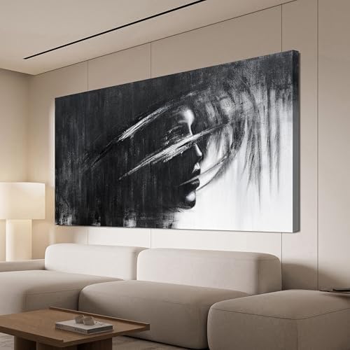 Canvas Wall Art Decor Black and White Abstract Wall Art Prints Wall Art by QILISHEN-