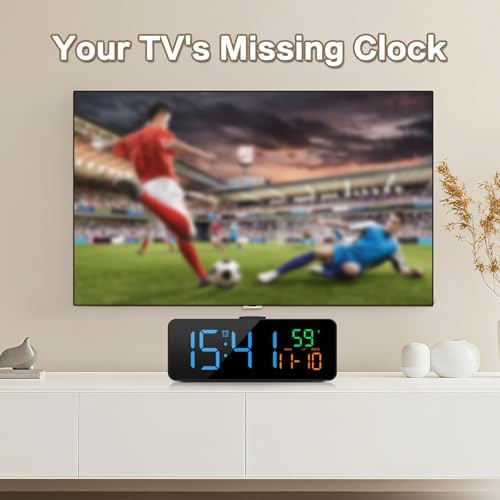 Netzu 3-in-1 Digital Clocks for Living Room, Small & Compact Alarm Clock - Image 4