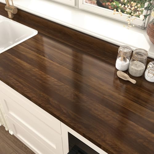 Vintage Woodgrain Wallpaper Self Adhesive Red Brown Wood Contact Paper - Image 3