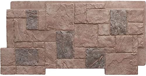 EverStone Castle Rock Faux Stone Panel, Shasta Color by EkenaMillwork