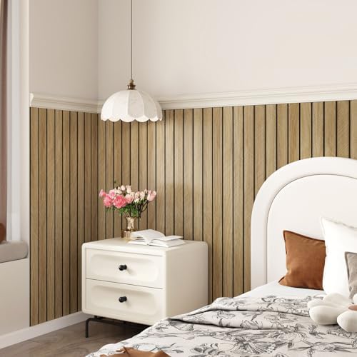 Brown 3D Wood Slat Panels for Walls Acoustic Slat Wall Paneling - Image 3