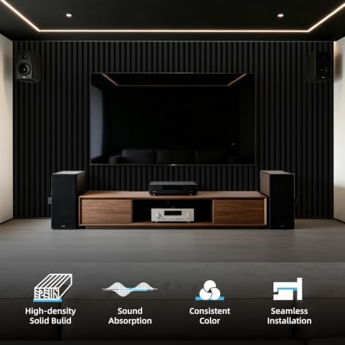 Art3d 94 x 12.6 Inch Acoustic Wood Slat Wall Panel - Image 4