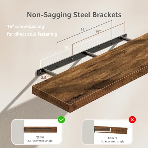 QEEIG Long Floating Shelves for Wall - Image 4