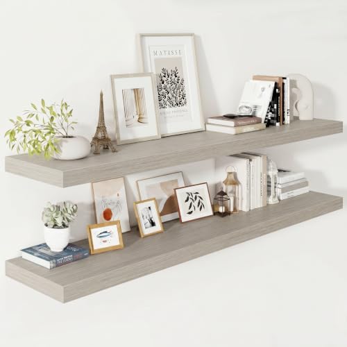 Vivelove Deep Floating Shelves 55x12” Set of 2 by VIVELOVE