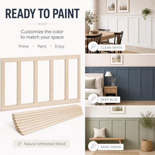 Paulownia Wood Wall Panel Board Batten Panel Kit 7.87 ft x 4.4 ft - Image 4