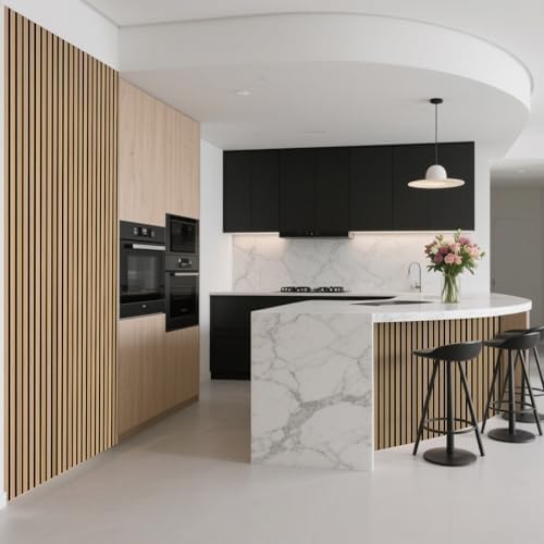 Art3d Roll-Flat Design Acoustic Wood Slat Wall Panels - Image 3