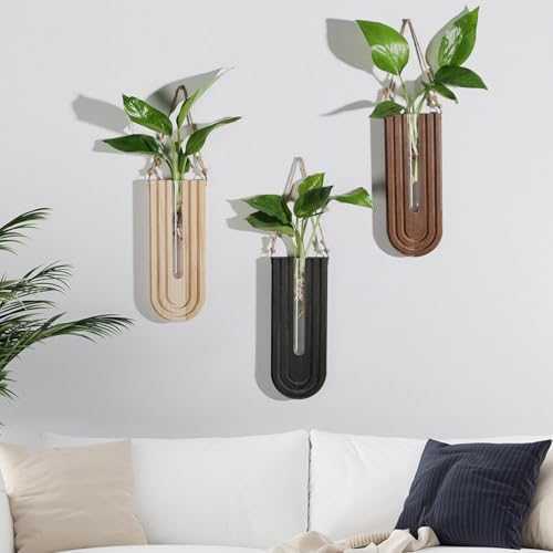 Dnnnii Indoor Wood Wall Planter Set of 3 - Image 6