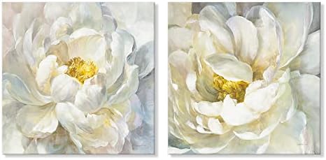 SEVEN WALL ARTS Peony Flower Canvas Wall Art Peonies Floral Pictures Set - Image 2