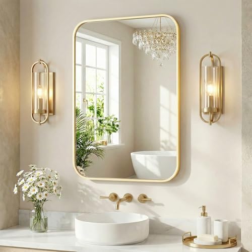 Sweetcrispy Bathroom Wall Mirror, Vanity Mirrors, 26x38 Inch by Sweetcrispy