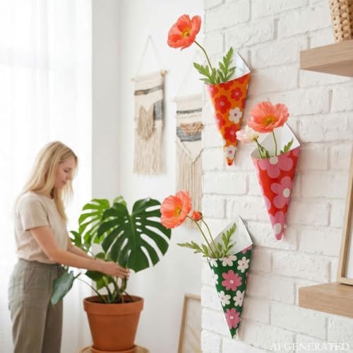 AIM & GGKK Floral Wall Vases - Image 6