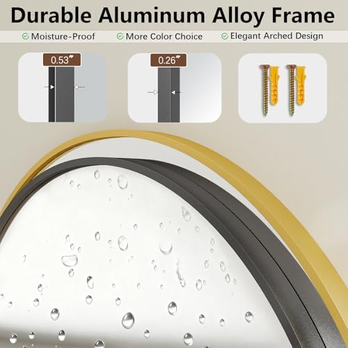Oversized Full Body Mirror 41x81 inch Arched Full Length Mirror - Image 4