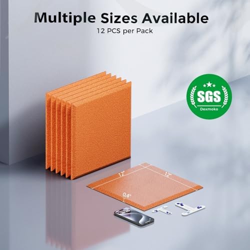 12 Pack Self-Adhesive Acoustic Panels, 2nd Generation Sound Absorbing Panel - Image 7